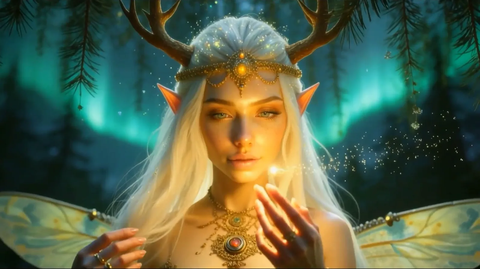 Radioura aurora fairy artwork